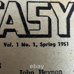 10 Story Fantasy Magazine John Beynon Volume 1 No 1 Spring 1951