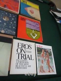 14 lot Avant Garde Magazines + Eros on Trial +Playboy VIP