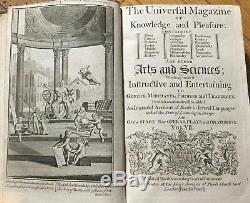 1750 Universal Magazine Rare Engravings Tobacco Sir Walter Raleigh Colonies Maps