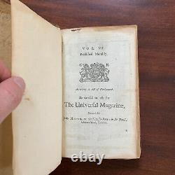 1750 Vol VII Universal Magazine Engravings Tobacco Walter Raleigh Colonies Maps