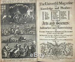 1752 Universal Magazine Rare Engravings Whale Hunting Camera Obscura Microscope