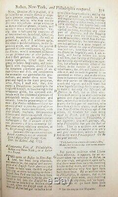 1753 GENTLEMAN'S MAGAZINE August JEWS BILL ANTI-SEMITISM COLUMBIA UNIVERSITY