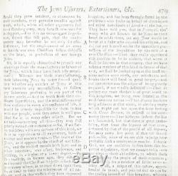 1753 GENTLEMAN'S MAGAZINE October JEWS BILL ANTI-SEMITISM LOUISIANA BOSTON &c