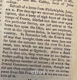 1755 Universal Magazine French & Indian War Forts Virginia Bees Hives Beekeeping