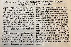 1755 Universal Magazine French & Indian War Forts Virginia Bees Hives Beekeeping