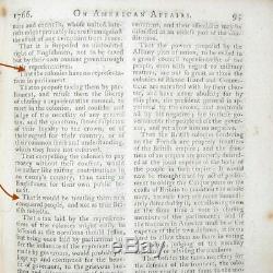 1766 London Magazine Stamp Act Revolutionary War Taxation Without Representation