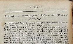 1770 Freeholder's Magazine First Original Engraving Of Boston Massacre