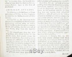 1774 GENTLEMAN'S MAGAZINE April 2nd BOSTON TEA PARTY GREEN MOUNTAIN BOYS NY NH