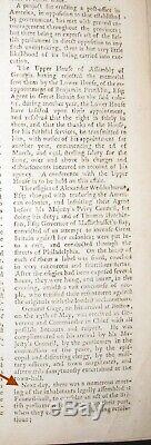 1774 GENTLEMAN'S MAGAZINE June BOSTON TEA PARTY BENJAMIN FRANKLIN QUEBEC VA GA