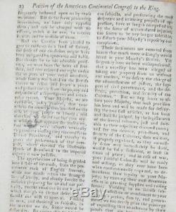 1775 GENTLEMAN'S MAGAZINE Jan/Feb AMERICA STATE OF REBELLION REVOLUTIONARY WAR