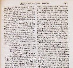 1778 & 1779 Gentleman's Magazine Revolutionary War John Adams George Washington