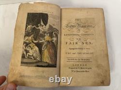 1787 LADY'S MAGAZINE Book Antique January London Captain Cook's Voyage Color