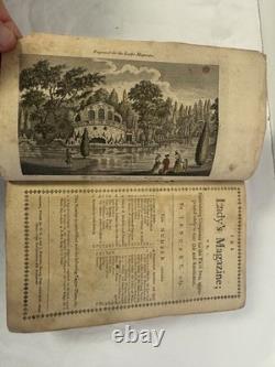 1787 LADY'S MAGAZINE Book Antique January London Captain Cook's Voyage Color