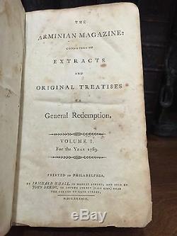 1789 FIRST ED Francis Asbury THOMAS COKE Arminian Magazine METHODIST Wesley