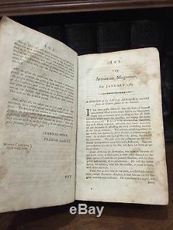 1789 FIRST ED Francis Asbury THOMAS COKE Arminian Magazine METHODIST Wesley