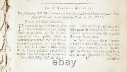 1791 NEW YORK MAGAZINE JOHN ADAMS CONSTITUTION VERMONT 14th State MAPLE SUGAR