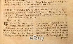 1794 New York Magazine George Washington Benjamin Franklin Constitution Plates
