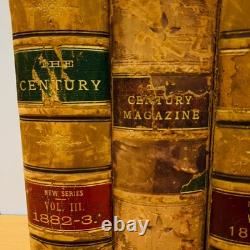 1800s Antique The Century Illustrated Monthly Magazine (7 Bound Volumes) Library
