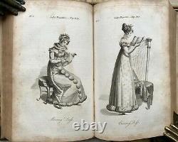 1821 Lady's Magazine Regency B & W Fashion Country Dance & Music Plates & Scores