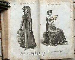 1821 Lady's Magazine Regency B & W Fashion Country Dance & Music Plates & Scores