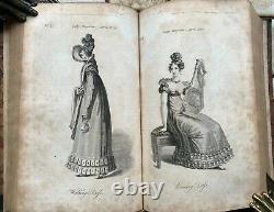 1821 Lady's Magazine Regency B & W Fashion Country Dance & Music Plates & Scores