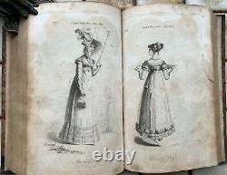 1821 Lady's Magazine Regency B & W Fashion Country Dance & Music Plates & Scores