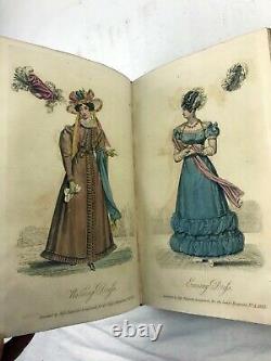 1826 1827 1829 Lady's Magazine Set Complete with Hand Coloured Engravings Rare