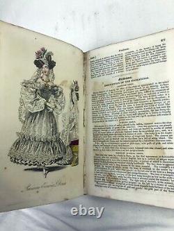 1826 1827 1829 Lady's Magazine Set Complete with Hand Coloured Engravings Rare