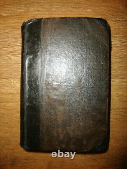 1826 Ladies Pocket Magazine Miniature Leather Book, Color Plates, Before Godey's
