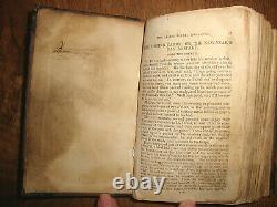 1826 Ladies Pocket Magazine Miniature Leather Book, Color Plates, Before Godey's