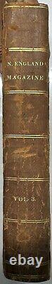 1832 New England Magazine Vol III July-dec Illustrated Natick Indians West Point