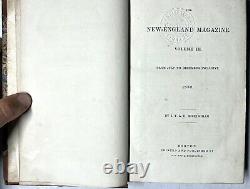 1832 New England Magazine Vol III July-dec Illustrated Natick Indians West Point