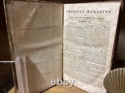 1834 1836 American Magazine Useful & Entertaining 1st Edition Volumes I & II
