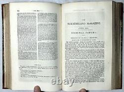 1834 New England Magazine Vol VI Jan-june Labrador Newfoundland Black Hawk Rare