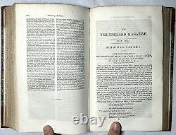 1834 New England Magazine Vol VI Jan-june Labrador Newfoundland Black Hawk Rare