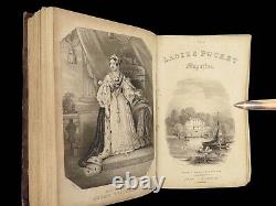 1838 FASHION 1ed Ladies Magazine Costume Dress Color Illustrated Queen Victoria