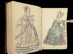 1838 FASHION 1ed Ladies Magazine Costume Dress Color Illustrated Queen Victoria