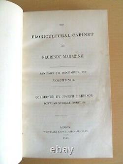 1840 Floricultural Cabinet & Florists Magazine 13 Col Plts Flora Fauna 1st Ed