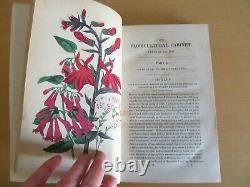 1840 Floricultural Cabinet & Florists Magazine 13 Col Plts Flora Fauna 1st Ed