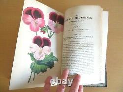 1840 Floricultural Cabinet & Florists Magazine 13 Col Plts Flora Fauna 1st Ed