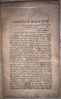 1841, 1st, THE CHRISTIAN MAGAZINE, VOL X (12 ISSUES), REFORMED SYNOD OF NEW YORK