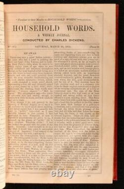 1850-1859 19Vol Household Words Charles Dickens Magazine First Edition