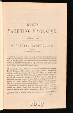 1852-6 5vols Hunt's Yachting Magazine Illustrated First Edition