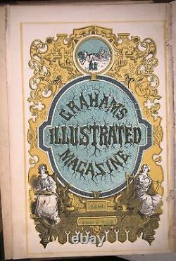 1858, Graham's Illustrated Magazine, Vol 52 & 53, Jan-dec, Hand Colored Plates