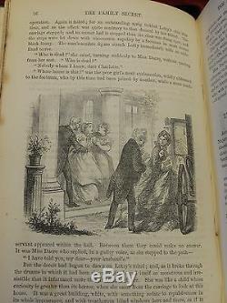 1860 DOMESTIC MAGAZINE Womens Fashion COLOR PLATES Victorian Fine Binding SET
