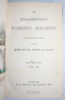 1861 Englishwoman's Domestic Magazine 11 Colour Illustrations Dress Fashion