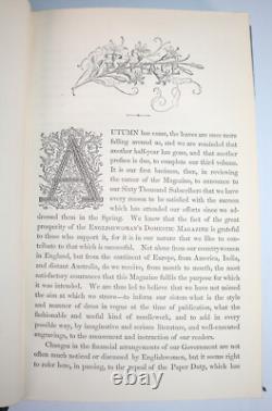 1861 Englishwoman's Domestic Magazine 11 Colour Illustrations Dress Fashion