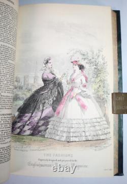 1861 Englishwoman's Domestic Magazine 11 Colour Illustrations Dress Fashion