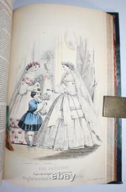 1861 Englishwoman's Domestic Magazine 11 Colour Illustrations Dress Fashion