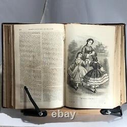 1863 Godeys Ladys Book and Magazine Amazing Fashion Illustrations